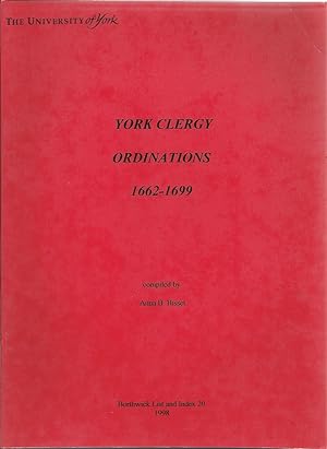 York Clergy Ordinations 1662 - 1699