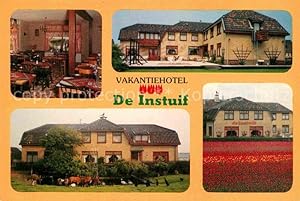 Postkarte Carte Postale Noordwijk aan Zee Vakantiehotel De Instuif Blumenbeet Tiere