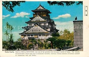 Postkarte Carte Postale Osaka Castle built in 1584 by Hideyoshi