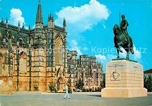 Seller image for Postkarte Carte Postale Batalha Mostero e Estatua equestre de D. Nuno Alvares Pereira for sale by Versandhandel Boeger