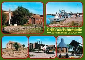 Seller image for Postkarte Carte Postale Peenemnde Insel Usedom Rakete Flugzeug Museum Gustav Adolf Gedchtniskapelle Hafen Fhre for sale by Versandhandel Boeger