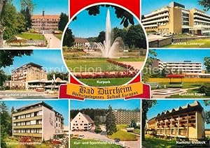 Postkarte Carte Postale Bad Dürrheim Kurkliniken Sonnenbühl Limberger Espan Kurpark Kurheim Sanat...
