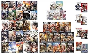 Imagen del vendedor de Attack on Titan EXTRA LARGE MANGA Collection Set of 52 Titles Including Spinoffs a la venta por Lakeside Books