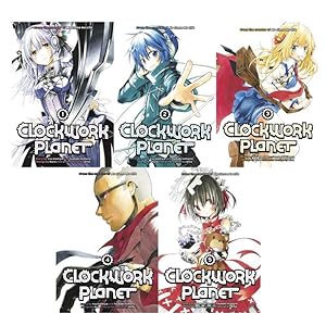 Imagen del vendedor de Clockwork Planet Sci Fi MANGA Series by Yuu Kamiya Set of Book Volumes 1-5 a la venta por Lakeside Books