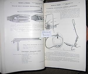 A catalogue of instruments used in the practice of Laryngology Rhinology and Otology and Peroral ...