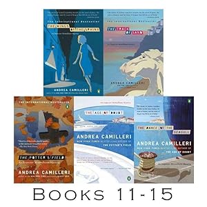 Seller image for INSPECTOR MONTALBANO Mystery Series by Andrea Camilleri LARGE Paperbacks 11-15 for sale by Lakeside Books