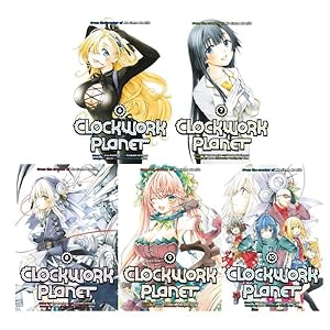 Imagen del vendedor de CLOCKWORK PLANET Sci Fi MANGA Series by Yuu Kamiya Set of Book Volumes 6-10 a la venta por Lakeside Books