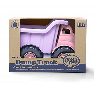 Green Toys Pink Dump Truck Made in the USA From 100% Recycled Plastic