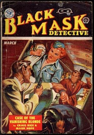 Bild des Verkufers fr Black Mask Detective Vol. X, No. 4 (British Edition) March 1953 zum Verkauf von Raymond Tait