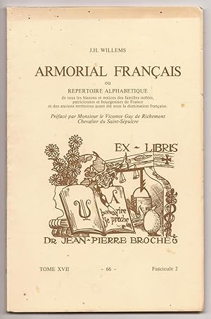 ARMORIAL FRANÇAIS - Tome XVII - n° 66 - fascicule 2 - 1984