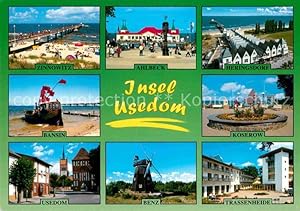Postkarte Carte Postale Insel Usedom Zinnowitz Ahlbeck Heringsdorf Koserow Bansin Usedom Benz Tra...