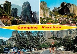 Postkarte Carte Postale Meteora Camping Vrachos Kloster