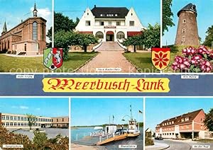 Postkarte Carte Postale Lank-Latum Kirche Haus Niederrhein Alte Mühle Post Rheinfähre Schule