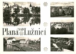 Postkarte Carte Postale Plana nad Luznici Teilansichten