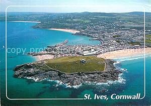 Postkarte Carte Postale St Ives Cornwall Aerial view