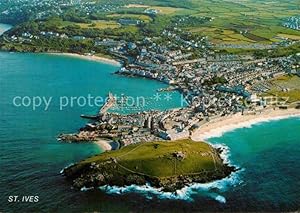 Postkarte Carte Postale St Ives Cornwall Fliegeraufnahme