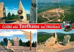 Bild des Verkufers fr Postkarte Carte Postale Torfhaus Harz Monumente fr Nationalparks Kleine Hexe Fliegeraufnahme zum Verkauf von Versandhandel Boeger
