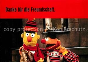 Postkarte Carte Postale TV Serien Sesamstrasse Ernie und Bert Werbung Bild Zeitung