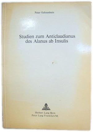 Bild des Verkufers fr Studien Zum Anticlaudianus Des Alanus Ab Insulis zum Verkauf von PsychoBabel & Skoob Books