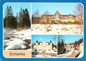 Bild des Verkufers fr Postkarte Carte Postale Schierke Harz Winter Kalte Bode Hotel Hinich Heine Ferienheim zum Verkauf von Versandhandel Boeger