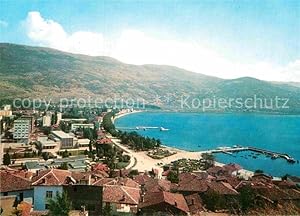 Postkarte Carte Postale Ohrid Panorama Hafen Küste Berge