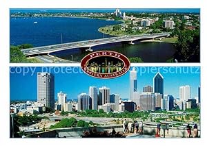 Bild des Verkufers fr Postkarte Carte Postale Perth Western Australia City and Narrows Bridge zum Verkauf von Versandhandel Boeger