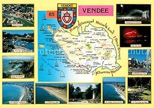 Postkarte Carte Postale Vendee Noirmoutier Ile de'Yeu Sion St Hilaire Les Sables d'Olonne La Faut...