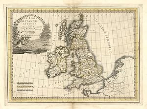 Image du vendeur pour Le Isole britanniche antiche cio la Britannia Maggiore o sia Albione e la Britannia Minore o sia Ivernia mis en vente par Sergio Trippini