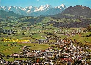 Postkarte Carte Postale Windischgarsten Luftkurort Wintersportplatz mit Totem Gebirge Fliegeraufn...