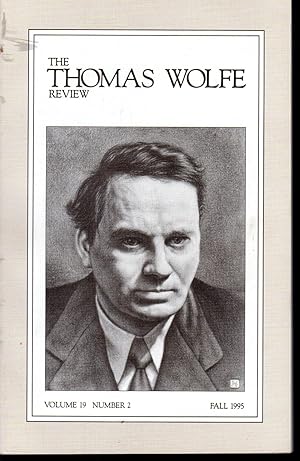 Seller image for The Thomas Wolfe Review. Volume 19, No. 2: Fall 1995 for sale by Dorley House Books, Inc.