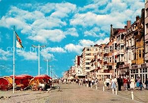 Postkarte Carte Postale La Panne Zeedijk Promenade