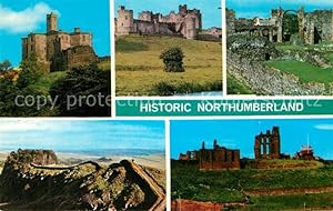 Image du vendeur pour Postkarte Carte Postale Northumberland North Tyneside Warkworth Castle Hadrians Wall Alnwick Castle Lindisfarne Priory The Priory Tynemouth mis en vente par Versandhandel Boeger