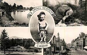Bild des Verkufers fr Postkarte Carte Postale Crieff Perth Kinross River Earn Macrosty Park Old Roman Bridge High Street Boy zum Verkauf von Versandhandel Boeger