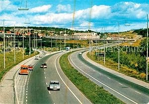 Postkarte Carte Postale Sundsvall Norrland Fargernas Land och Norra infarten Medelpad