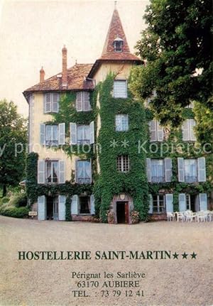 Bild des Verkufers fr Postkarte Carte Postale Aubiere Hostellerie Saint Martin zum Verkauf von Versandhandel Boeger