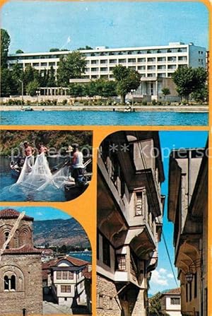 Postkarte Carte Postale Ohrid Hotel Fischer Gasse Altes Haus