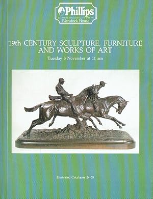 Phillips November 1987 19th Century Sculpture, Furniture & Works of Art
