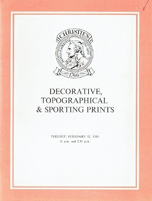 Christies February 1980 Decorative, Topographical & Sporting Prints