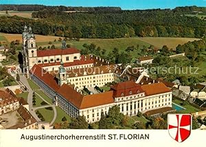 Postkarte Carte Postale St Florian Fliegeraufnahme Augustinerchorherrenstift St. Florian