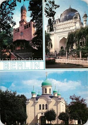 Seller image for Postkarte Carte Postale Berlin Hochzeitskirche Nikolskoe Moschee Russische-Kirche for sale by Versandhandel Boeger