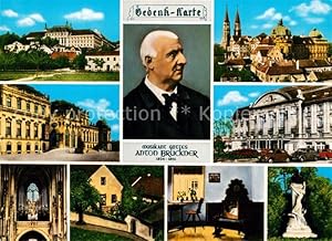 Bild des Verkufers fr Postkarte Carte Postale Komponist Anton Brckner Schloss Belvedere Wien Konzerthaus Ansfelden zum Verkauf von Versandhandel Boeger