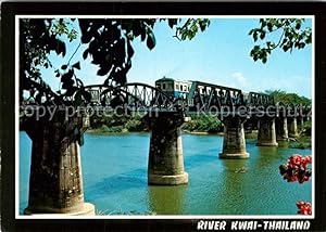 Bild des Verkufers fr Postkarte Carte Postale Brcken Bridges Ponts Eisenbahn River Kwai Thailand zum Verkauf von Versandhandel Boeger