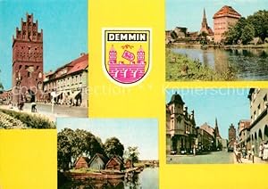 Postkarte Carte Postale Demmin Mecklenburg Vorpommern Luisentor Fischerhäuser Clara-Zetkin-Strasse