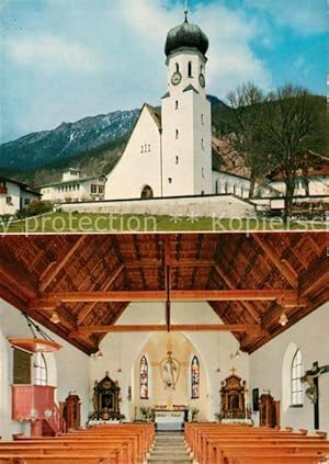 Bild des Verkufers fr Postkarte Carte Postale Bischofswiesen Katholische Pfarrkirche Herz Jesu zum Verkauf von Versandhandel Boeger