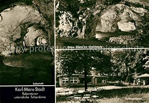 Bild des Verkufers fr Postkarte Carte Postale Karl-Marx-Stadt Labyrinth Rabensteiner unterirdische Felsendome Grne Grotte zum Verkauf von Versandhandel Boeger