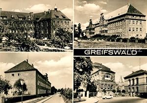 Postkarte Carte Postale Greifswald Chirurgische Klinik Hautklinik Augenklinik