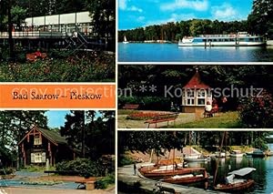 Image du vendeur pour Postkarte Carte Postale Bad Saarow-Pieskow Strandgaststtte Maxim Gorki Gedenksttte Dampferanlegestelle Schwanenwiese Solquelle Jachthafen Fontane Park mis en vente par Versandhandel Boeger