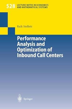 Seller image for Performance Analysis and Optimization of Inbound Call Centers for sale by AHA-BUCH GmbH