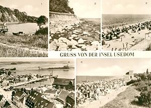 Postkarte Carte Postale Insel Usedom Strand Bansin Ückeritz Kölpinsee Wolgast Hafen