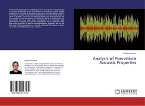 Immagine del venditore per Analysis of Powertrain Acoustic Properties venduto da AHA-BUCH GmbH